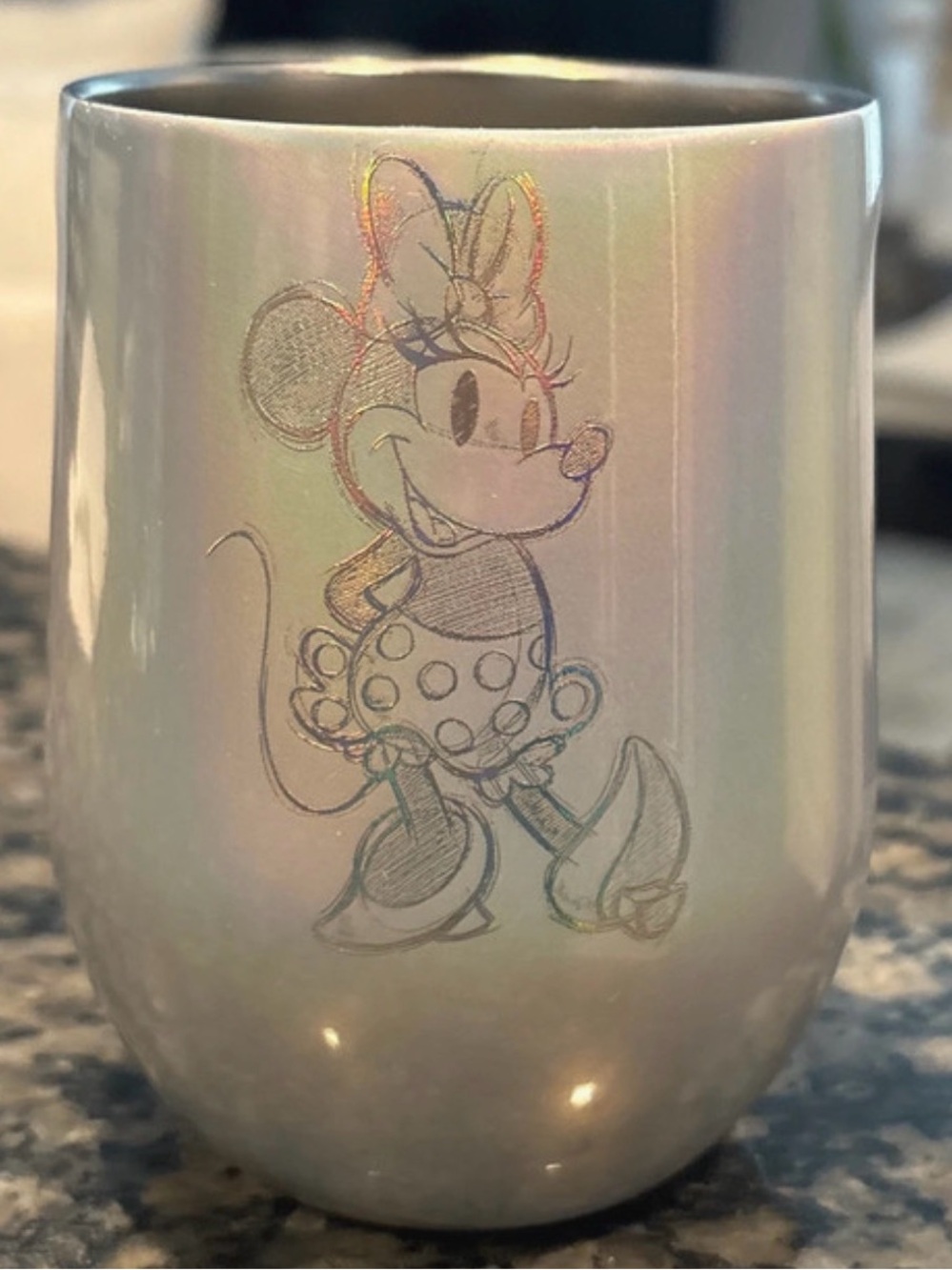 Corkcicle Iridescent Pearl Minnie Mouse Mug